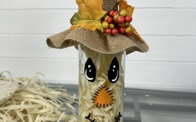 Scarecrow Wine Bottle DIY Tutorial
