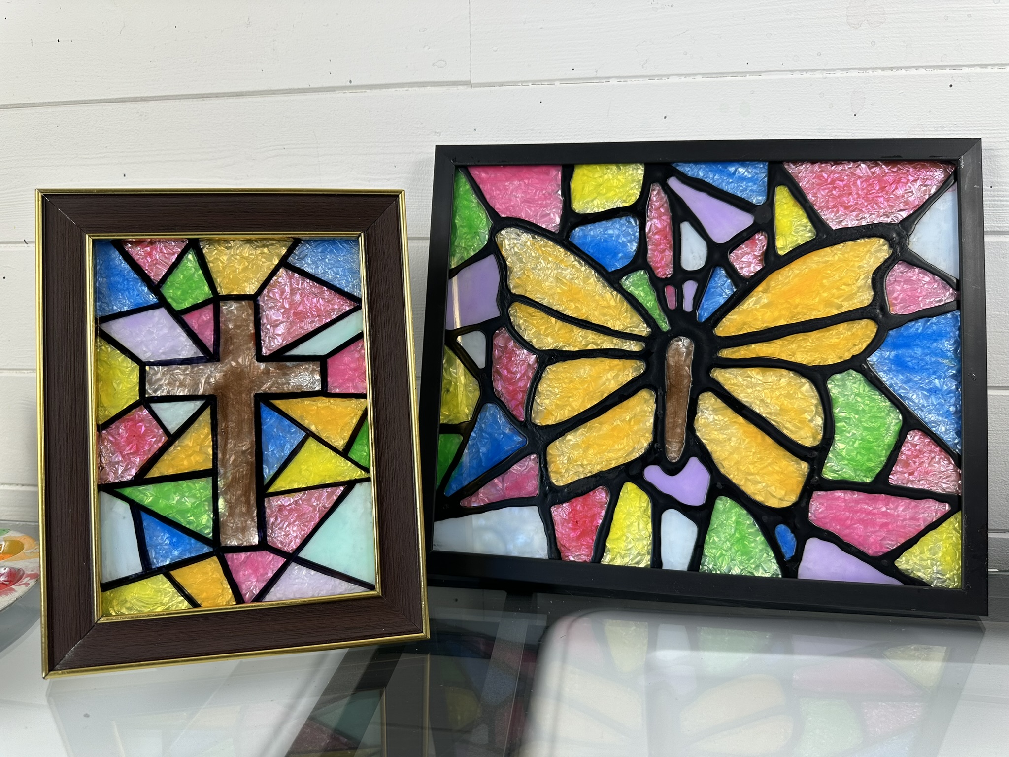 EASY Faux Stained Glass Tutorial - Emily Seilhamer Art