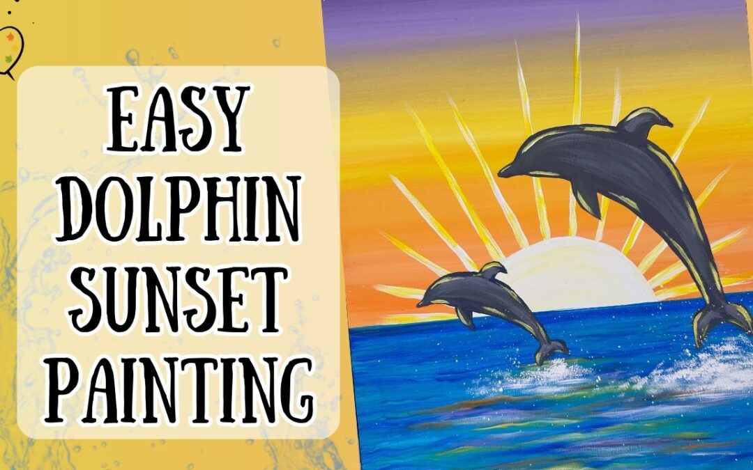 EASY Dolphin Painting Tutorial with Traceables