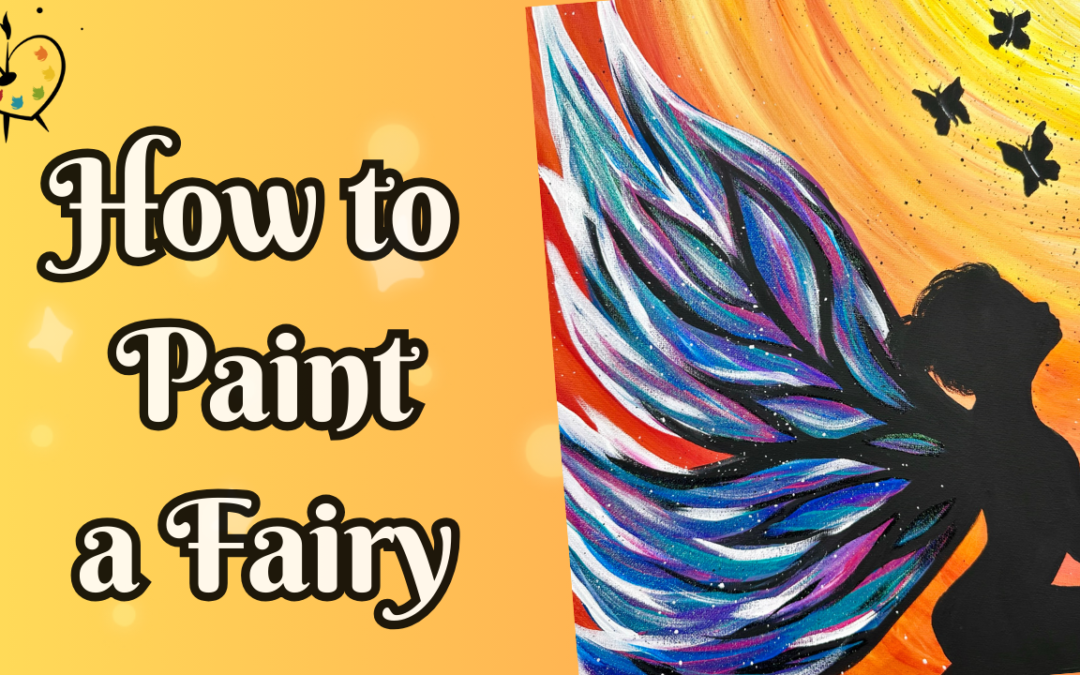 Butterfly Fairy Painting Tutorial with Traceable