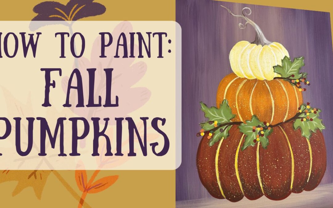 Step by Step Pumpkin Stack Painting Tutorial with Traceables