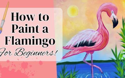 Beginner Flamingo Painting with Traceables