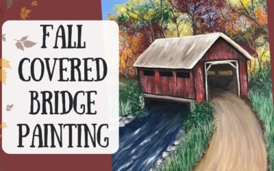 Covered Bridge Painting with Traceables